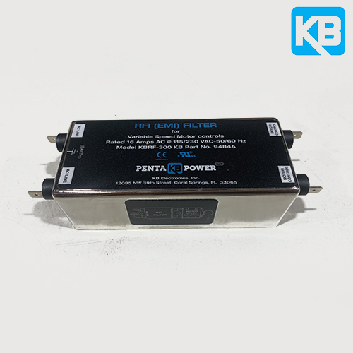 Image All controls KBRF-300B CE (class B) approved RFI filter, 16 amps, 115 / 230VAC, 50 / 60 Hz