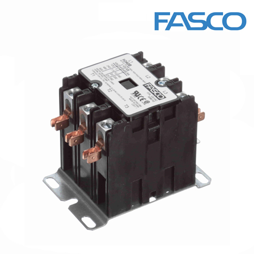 Fasco Contactor 3 Pole, 40 Amps, 120 Volts