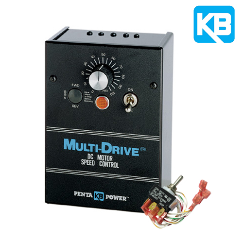 (KBMD-240D) SCR DC Drive 3/4HP-1.5HP 11A 115/230VAC Input 90/180VDC Output NEMA 1 Enclosure W/ FRW-BRK-REV Switch