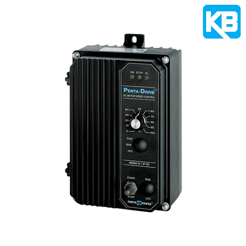 (KBRC-240D) SCR DC Drive 1HP-2HP 115/230VAC Input 90/180VDC Output NEMA 4X Enclosure REGEN REVERSING - Black